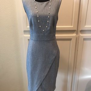 Connected Apparel faux wrap denim dress 👗
